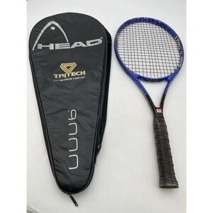 Head Tritech 9000 Tennis Racquet Oversize 16M 19C with Zipper Case Grip 4 3/8